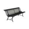 Louisiane Bench 200, Liquorice -Hay Store fermob louisiane sofa 200 cm 14