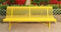 Louisiane Bench 200 Cm, Honey Matte -Hay Store fermob louisiane sofa 200 cm 3