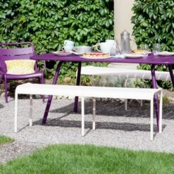 Luxembourg Bench 145, Cotton White 10 Luxembourg Bench 145, Cotton White -Hay Store fermob luxembourg bench 145 anthracite 1 4