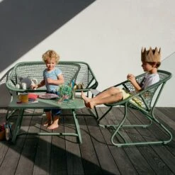 Sixties Bench, Liquorice -Hay Store fermob sixties bench 2