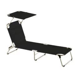 FIAM Amigo Top Sunbed, Black
