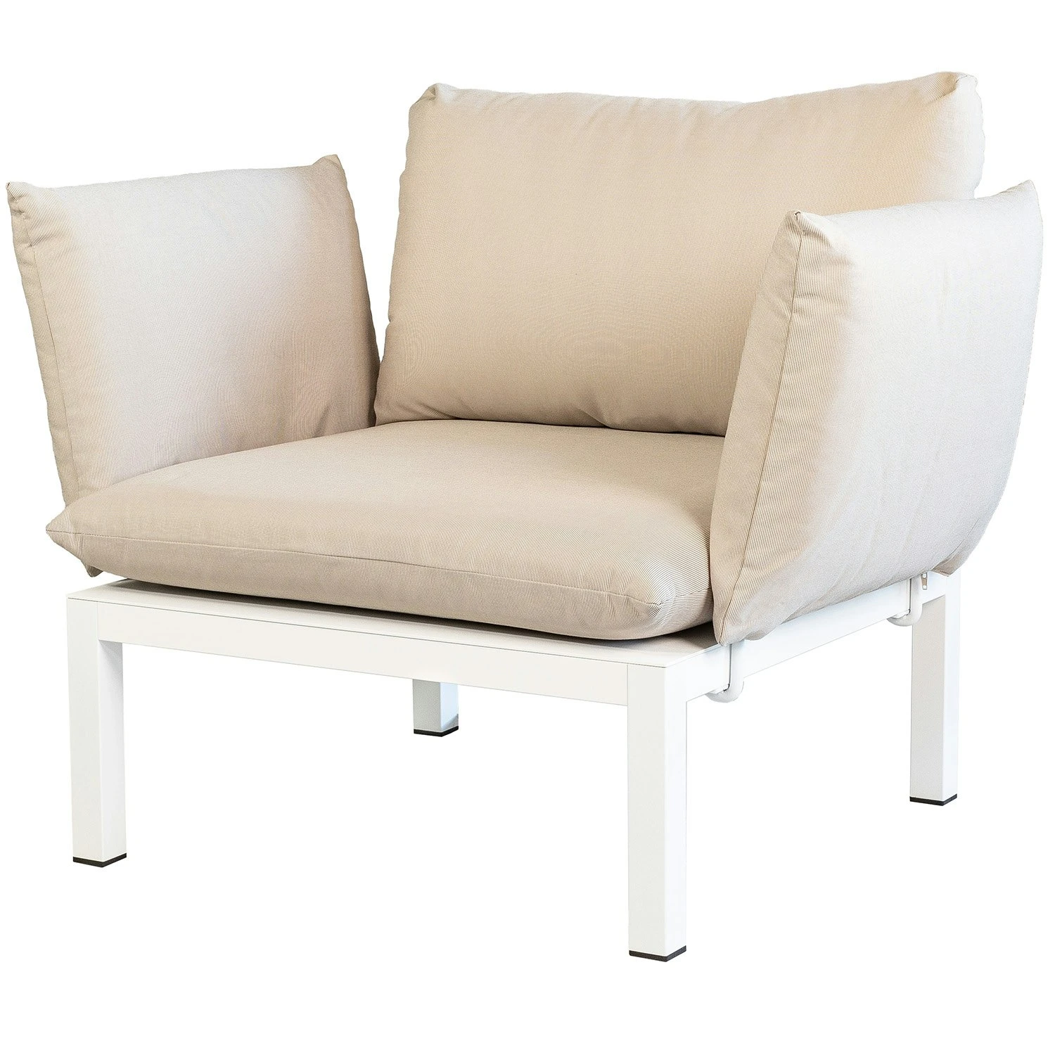 FIAM Domino Armchair, Beige/White 3 FIAM Domino Armchair, Beige/White
