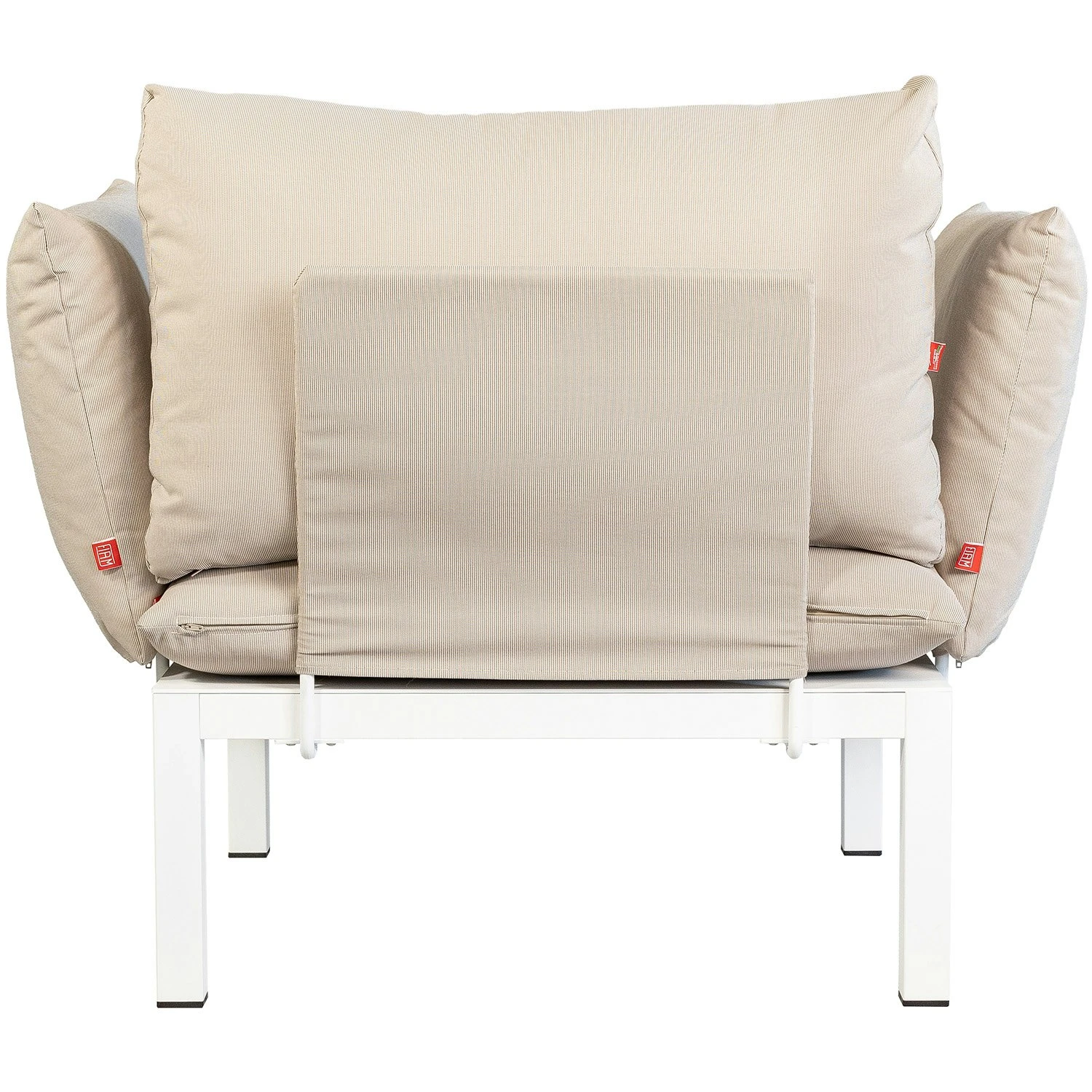 FIAM Domino Armchair, Beige/White 5 FIAM Domino Armchair, Beige/White - Image 3