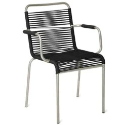 FIAM Mya Spaghetti Armchair, Black