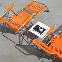 FIAM Spaghetti Sunbed, Orange -Hay Store fiam spaghetti sun lounger 7