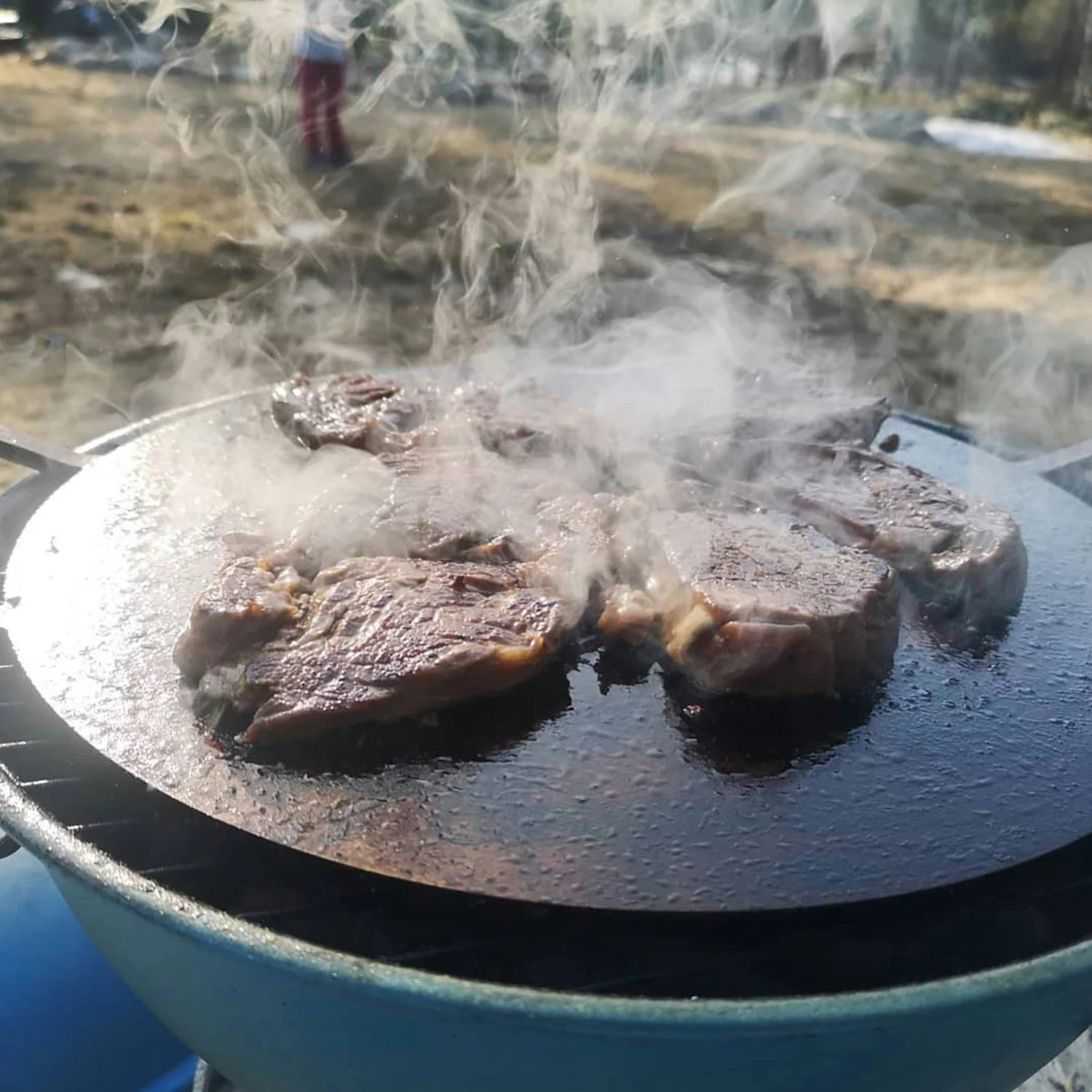 Steel Griddle Round, 30 Cm 4 Steel Griddle Round, 30 Cm - Image 2