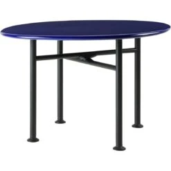 Gubi Carmel Coffee Table 60x60 Cm, Pacific Blue