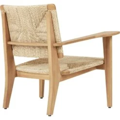 Gubi F-Chair Outdoor Lounge Chair Teak -Hay Store gubi f chair outdoor lounge chair 2