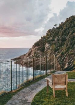 Gubi F-Chair Outdoor Lounge Chair Teak -Hay Store gubi f chair outdoor lounge chair 5