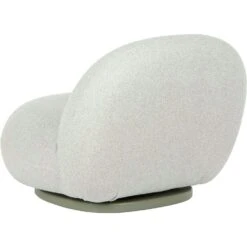 Gubi Pacha Outdoor Lounge Chair, Dedar Libera 003, Moss Green Base -Hay Store gubi pacha outdoor lounge chair swivel dedar chevron008 8