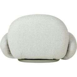 Gubi Pacha Outdoor Lounge Chair With Armrest, Dedar Libera 003, Moss Green Base -Hay Store gubi pacha outdoor lounge chair w arm swivel libera003 2