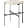Gubi TS Outdoor Side Table Ø40x51 Cm, Black/White Travertine 1 Gubi TS Outdoor Side Table Ø40x51 Cm, Black/White Travertine -Hay Store gubi ts outdoor side table 40 black white travertine 0