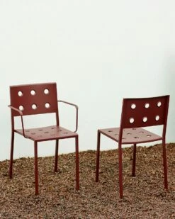 Hay Balcony Armchair, Iron Red -Hay Store hay balcony dining armchair anthracite 4