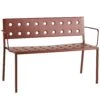 Hay Balcony Bench With Armrest, Iron Red -Hay Store hay balcony dining bench anthracite 6