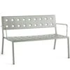 Hay Balcony Lounge Bench With Armrest, Desert Green -Hay Store hay balcony lounge bench anthracite powder 3