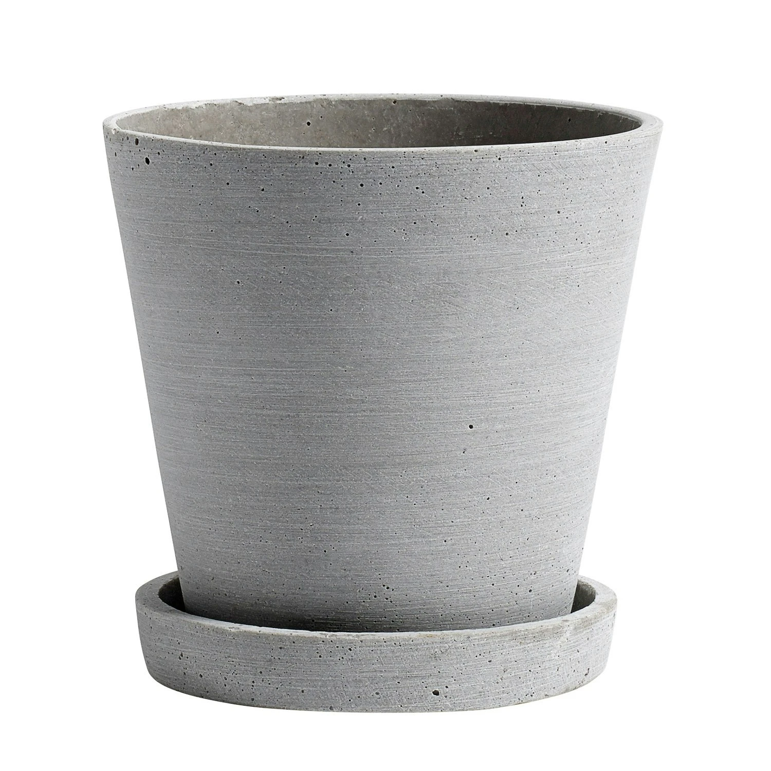 Hay Flowerpot With Saucer Grey, Ø14 Cm M 3 Hay Flowerpot With Saucer Grey, Ø14 Cm M