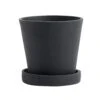 Hay Flowerpot With Saucer Black, Ø11 Cm S 2 Hay Flowerpot With Saucer Black, Ø11 Cm S -Hay Store hay flowerpot with saucer black 6