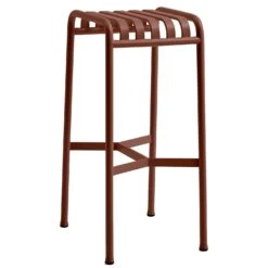 Hay Palissade Bar Stool, Iron Red