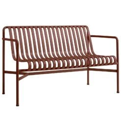 Hay Palissade Bench With Armrest
