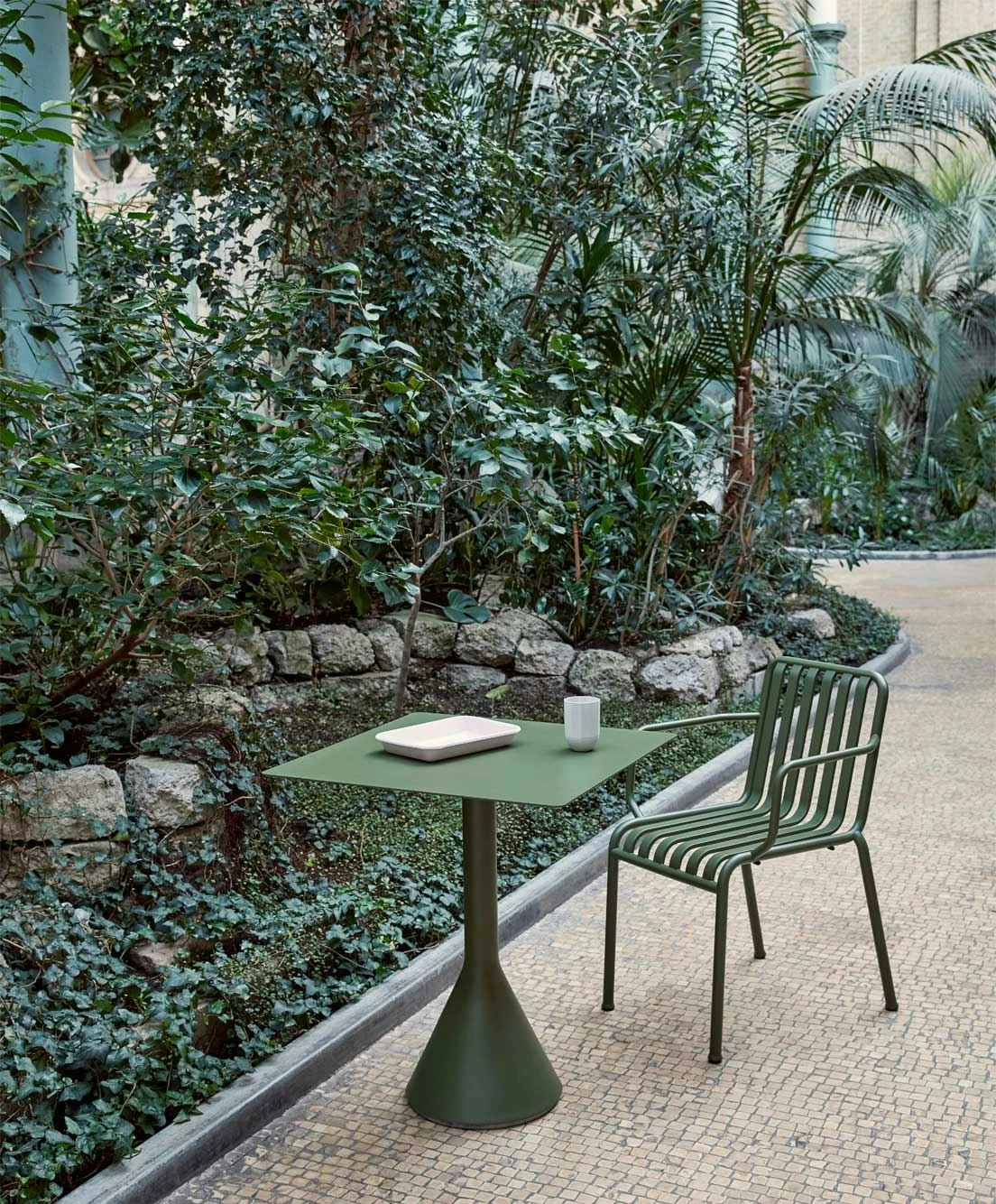 Hay Palissade Cone Table 65x65 Cm, Olive 5 Hay Palissade Cone Table 65x65 Cm, Olive - Image 3