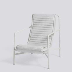 Hay Palissade Cushion Quilted Lounge Chair High, Sky Grey 5 Hay Palissade Cushion Quilted Lounge Chair High, Sky Grey -Hay Store hay palissade cushion quilted lounge chair high 2