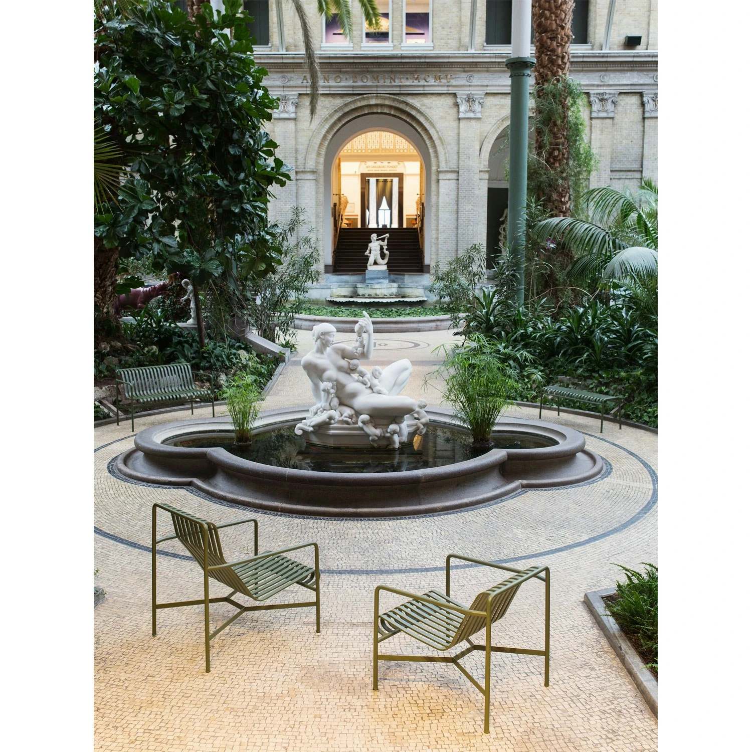 Hay Palissade Lounge Chair High, Olive 5 Hay Palissade Lounge Chair High, Olive - Image 3