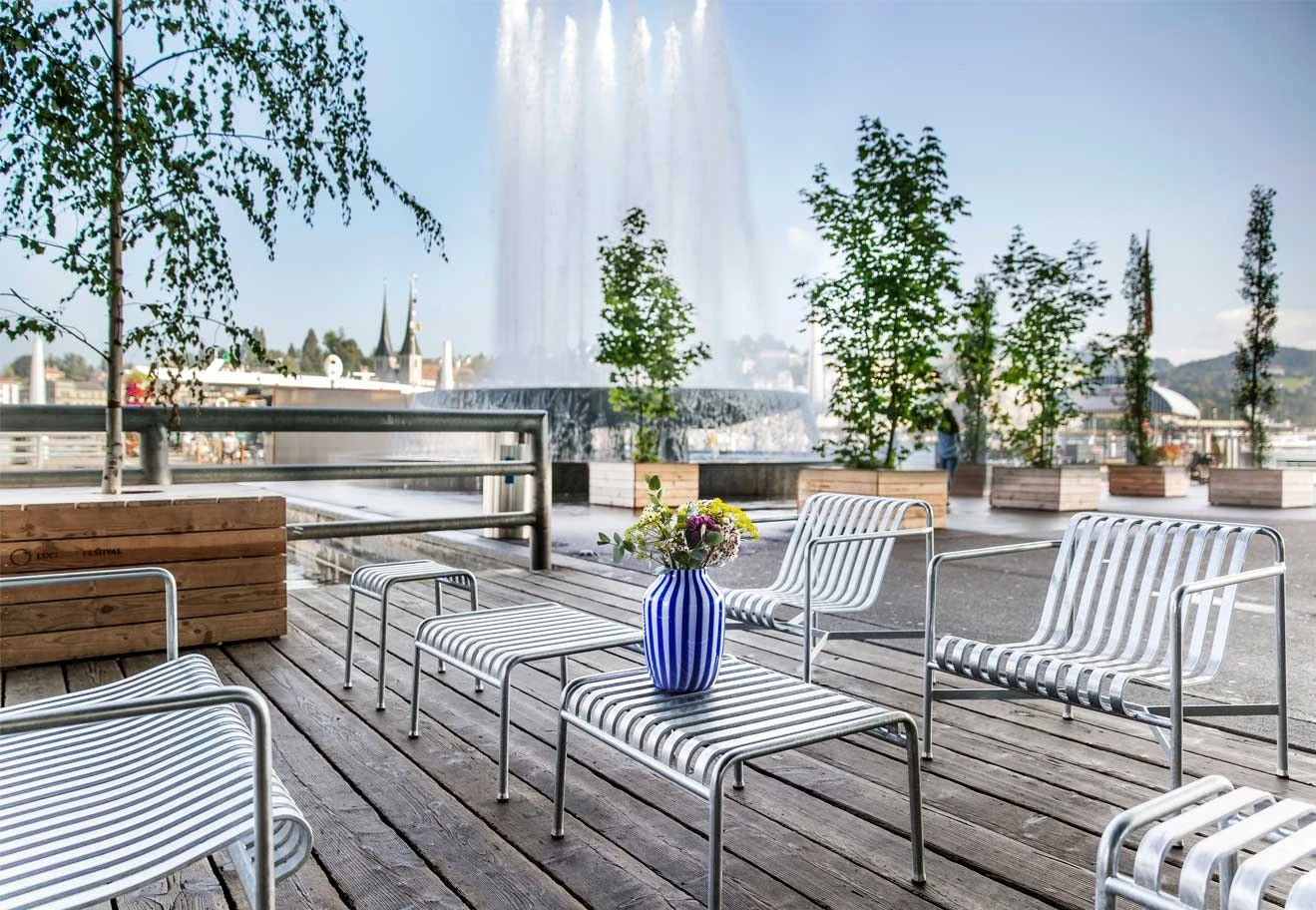 Hay Palissade Lounge Chair Low, Hot Galvanized 4 Hay Palissade Lounge Chair Low, Hot Galvanized - Image 2