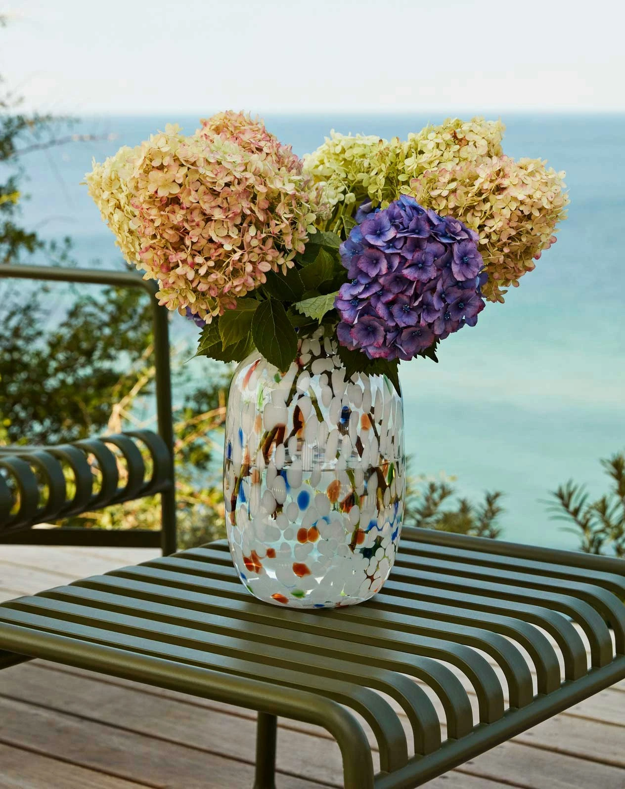 Hay Palissade Ottoman, Olive 5 Hay Palissade Ottoman, Olive - Image 3