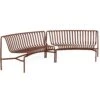 Hay Palissade Park Bench Starter Set In/In, Iron Red -Hay Store hay palissade park dining bench starter set iron red 1