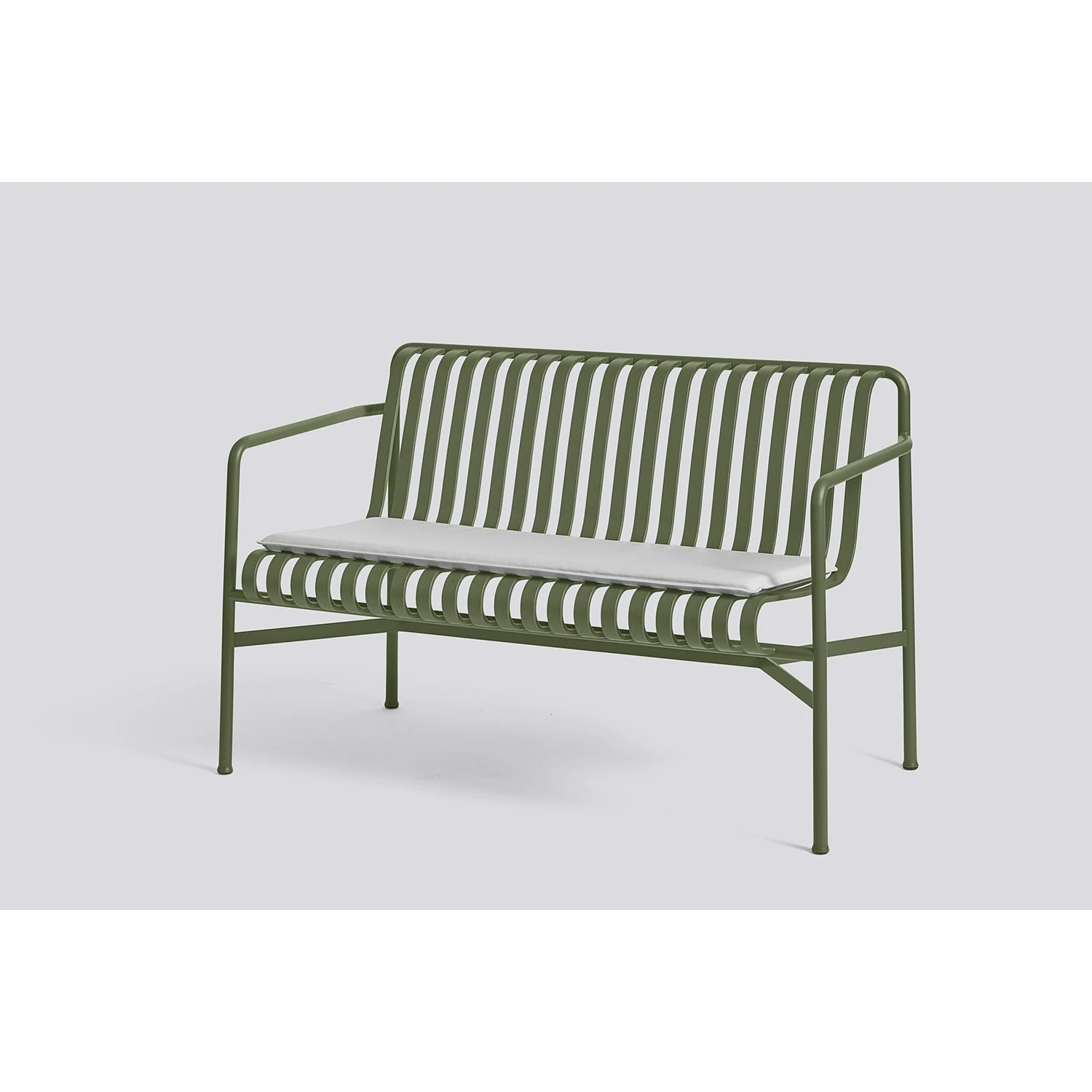 Hay Palissade Seat Cushion Dining Bench, Sky Grey 4 Hay Palissade Seat Cushion Dining Bench, Sky Grey - Image 2