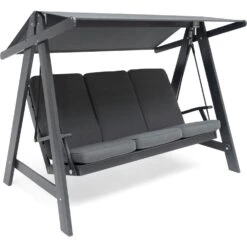 Aspö Hammock With Cushion, Hurricane Grey/Grey