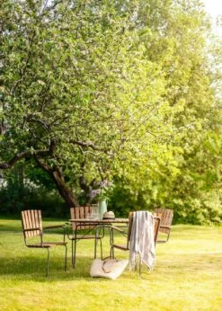 Sandhamn Table Ø100 Cm, Thermotreated Ash -Hay Store hillerstorp sandhamn bord 100cm fallbart gra varmebeh ask 2