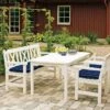 Visby Table Set 4 Seats, White -Hay Store hillerstorp visby table set 4 seats white 0