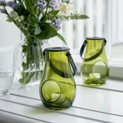 Holmegaard Design With Light Lantern Olive, H29 Cm -Hay Store holmegaard dwl lantern olive 2 2
