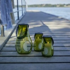 Holmegaard Design With Light Lantern Olive, H29 Cm -Hay Store holmegaard dwl lantern olive 3 1
