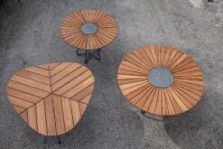 Circle Dining Table 110 Cm, Bamboo/Black -Hay Store houe circle dining table 110 cm bamboo black 5