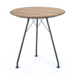 Circum Table 74 Cm, Black/Bamboo