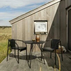 NAMI Chair With Armrest, Black -Hay Store houe nami dining chair with armrest monoolive green 5