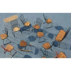 Paon Dining Chair, Midnight Blue/Bamboo 8 Paon Dining Chair, Midnight Blue/Bamboo -Hay Store houe paon dining chair 1 1