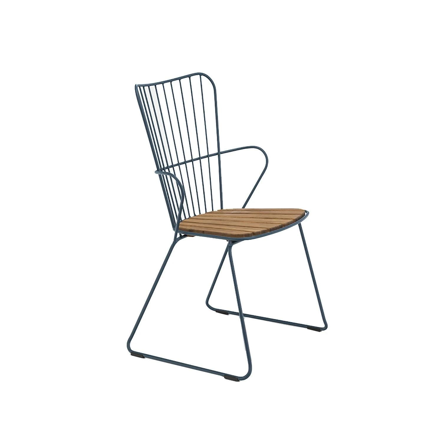 Paon Dining Chair, Midnight Blue/Bamboo 3 Paon Dining Chair, Midnight Blue/Bamboo