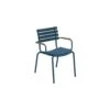 Reclips Armchair With Bamboo Armrest, Sky Blue