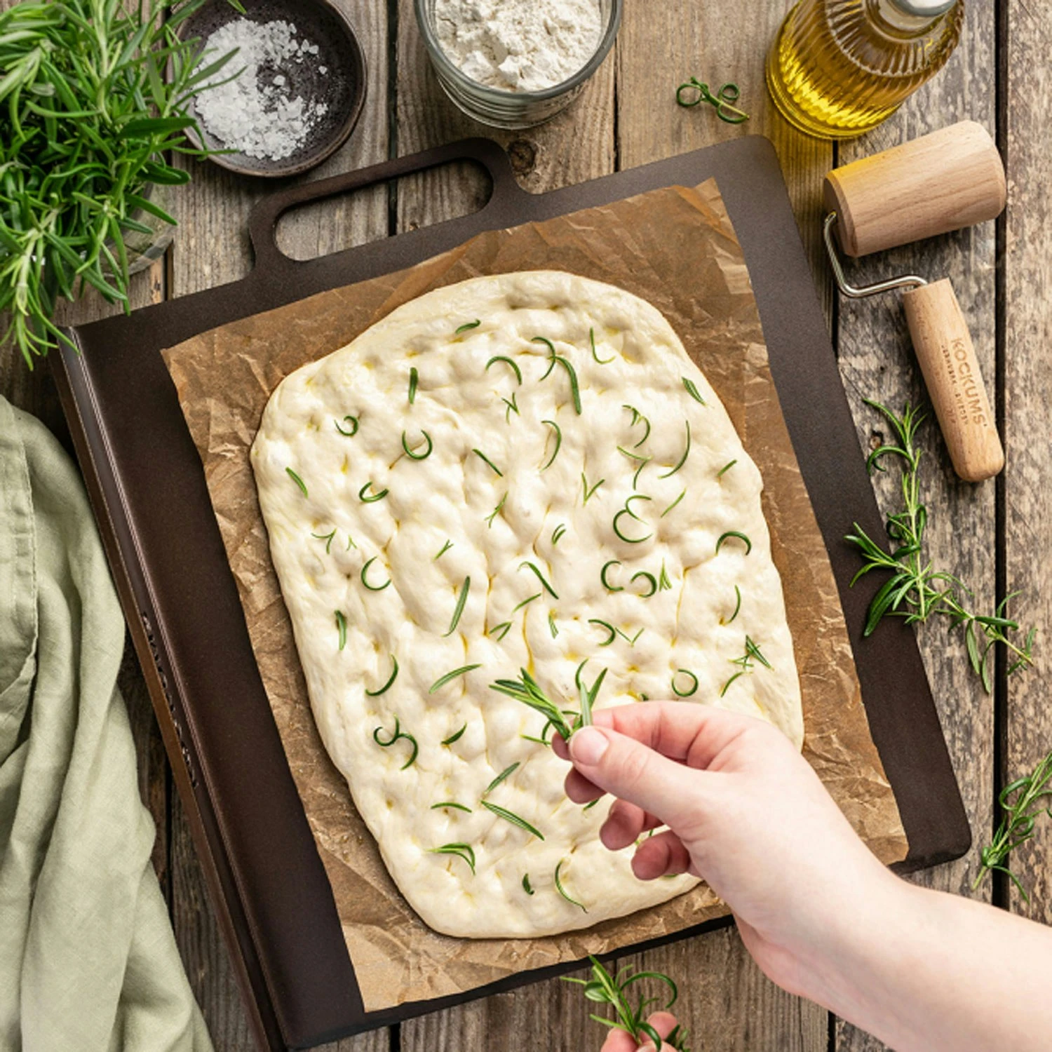 Kockums Jernverk Baking Steel With Folded Edges Carbon Steel, 37x32 4 Kockums Jernverk Baking Steel With Folded Edges Carbon Steel, 37x32 - Image 2