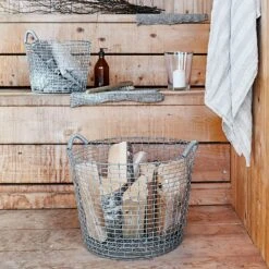 Korbo Bin 16 Basket, Galvanized 10 Korbo Bin 16 Basket, Galvanized -Hay Store korbo bin 16 basket 7