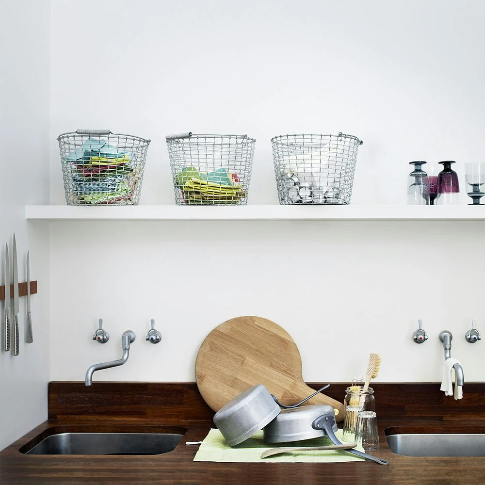 Korbo Bucket 24 Basket, Galvanized 7 Korbo Bucket 24 Basket, Galvanized - Image 5