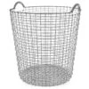 Korbo Classic 65 Basket, Galvanized -Hay Store korbo classic basket galvanized 15