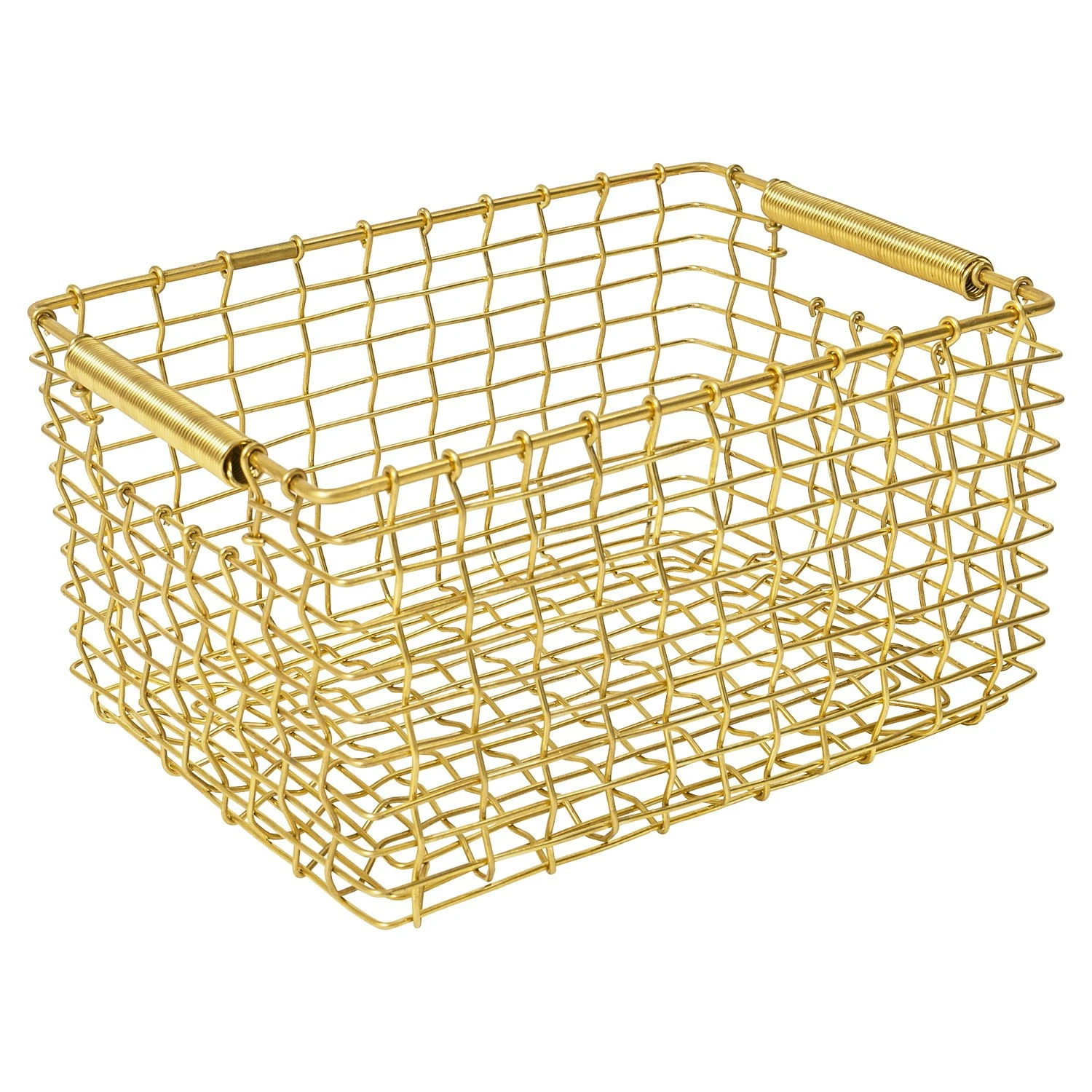 Korbo Rectangular 15 Basket, Brass 3 Korbo Rectangular 15 Basket, Brass