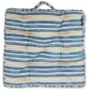 Lexington Striped Cotton Cushion 45x45 Cm, Blue / Oat -Hay Store lexington striped cotton 0