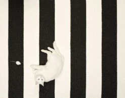 Bob Rug 70x200 Cm, Black/Vanilla -Hay Store pappelina bob rug black vanilla 2 1