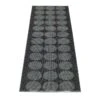 Hugo Rug 70x160 Cm, Black Metallic/Black 2 Hugo Rug 70x160 Cm, Black Metallic/Black -Hay Store pappelina hugo rug black metallic black 2