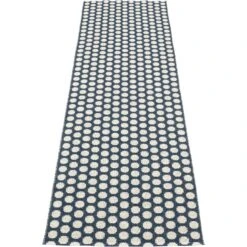 Noa Rug Dark Blue / Vanilla / Warm Grey, 70x250 Cm